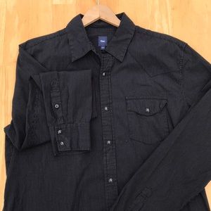 Men’s GAP Long Sleeve Button Up, L